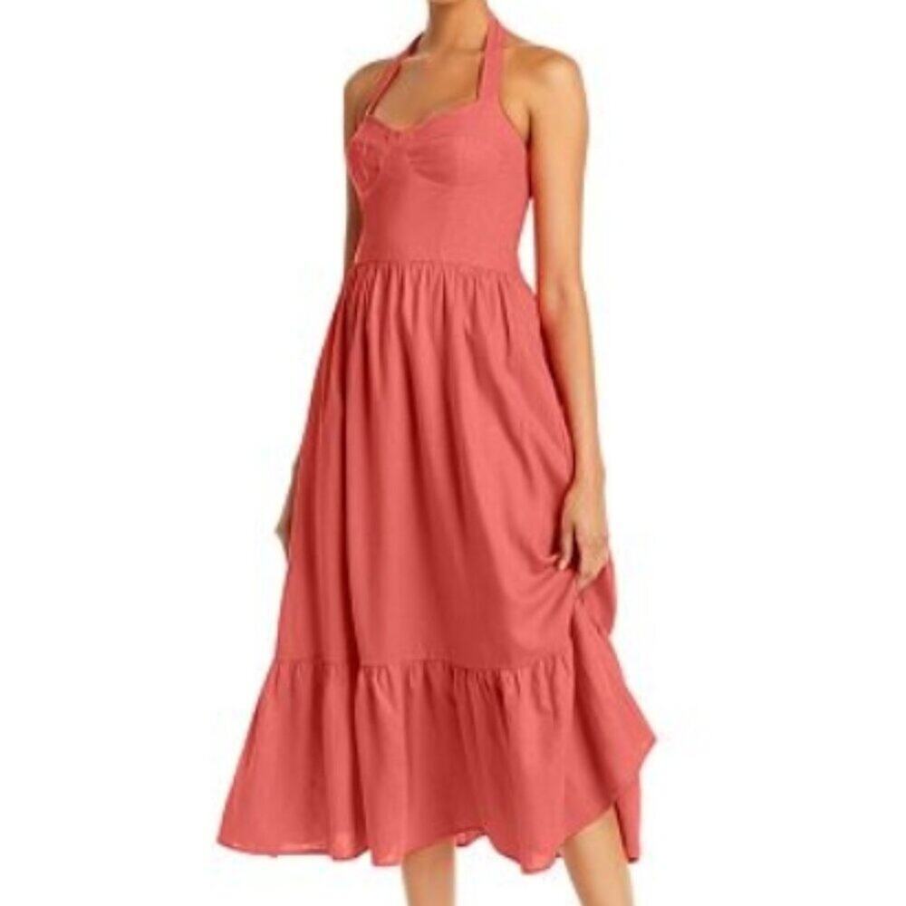 Bardot Riri Midi Dress Melon
